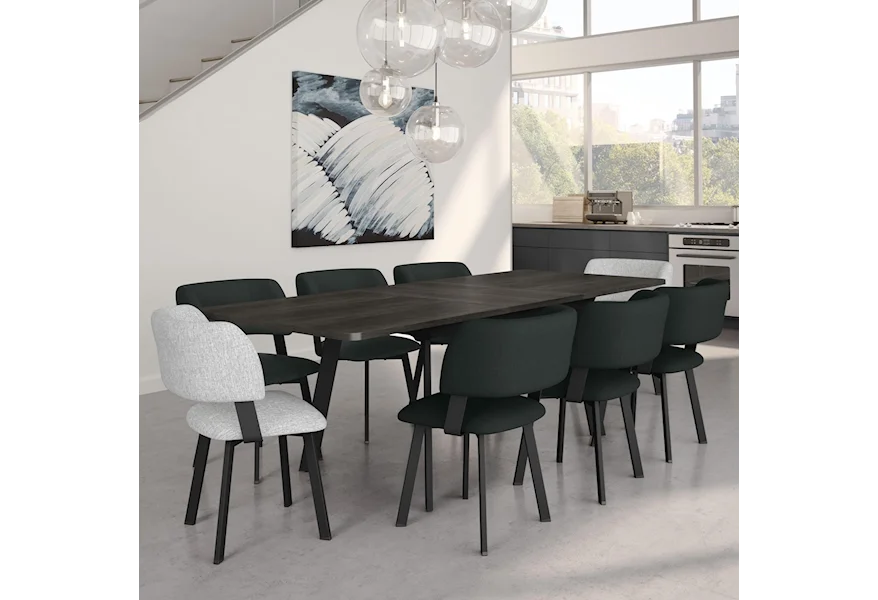 Urban Hendrick Extendable Table Set by Amisco at Esprit Decor Home Furnishings